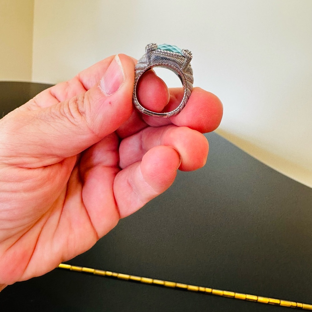 Judith Ripka Luxury Vintage Retro Designer Couture Runway RARE Authentic Ring - Picture 6 of 17